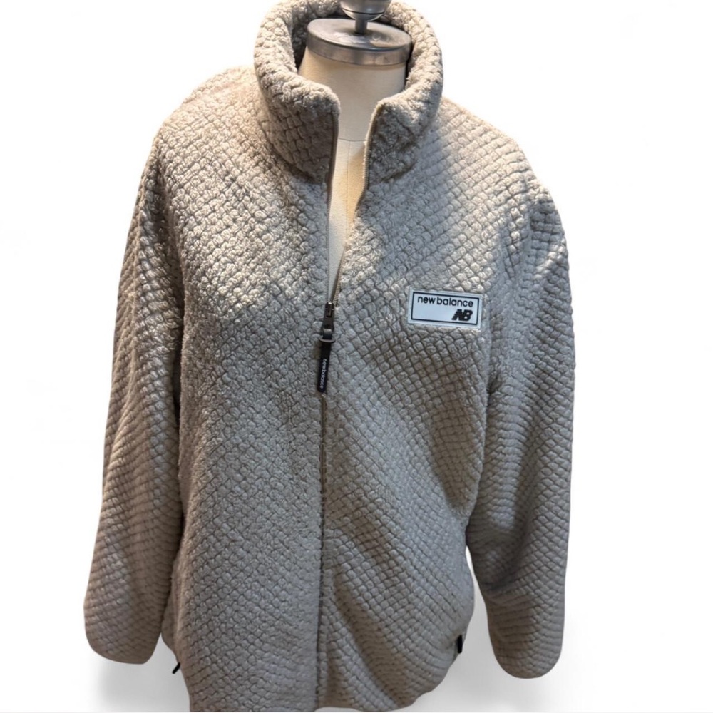 New Balance Women's Cream Teddy Jacket
